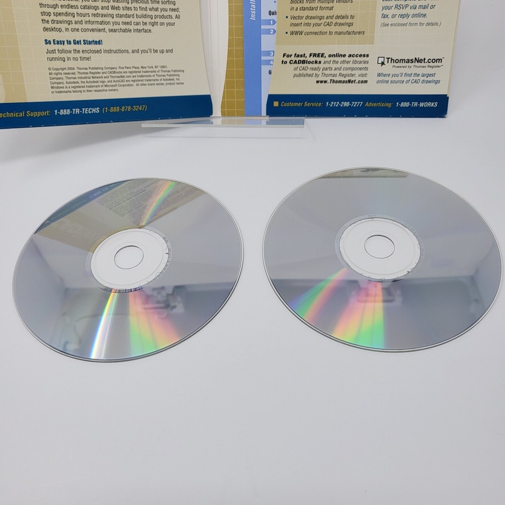 ThomasNet: CadBlocks ~ Edition 7.0 [2 PC CD-ROMS, 2004]