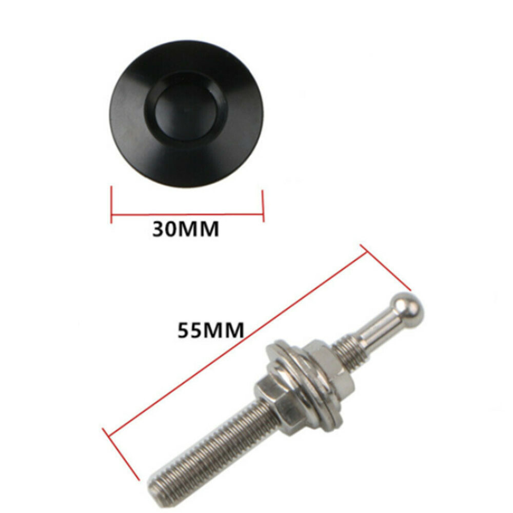 Car Push Button Hood Pin Lock Low Profile Click Latch Clips