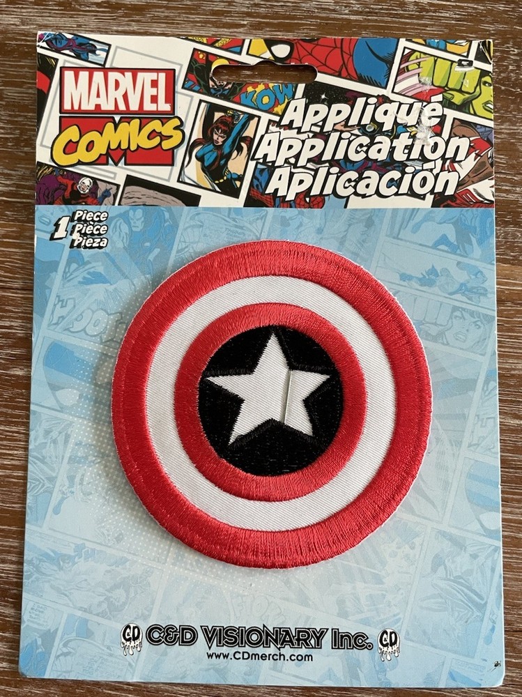 Official Marvel Comics Captain America's Shield Cloth Jacket C&D Patch New 2018