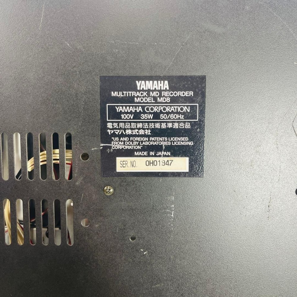 YAMAHA MD8 Yamaha Multi-Track Recorder operation confirmed