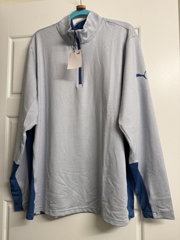 Puma Quarter Zip Golf Pullover Size Xl Jacket Blue