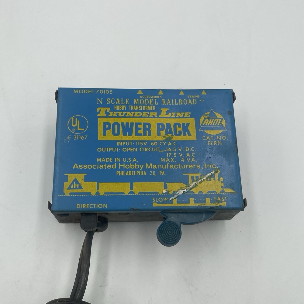 AHM THUNDER LINE POWER PACK TRAIN TRANSFORMER N Scale