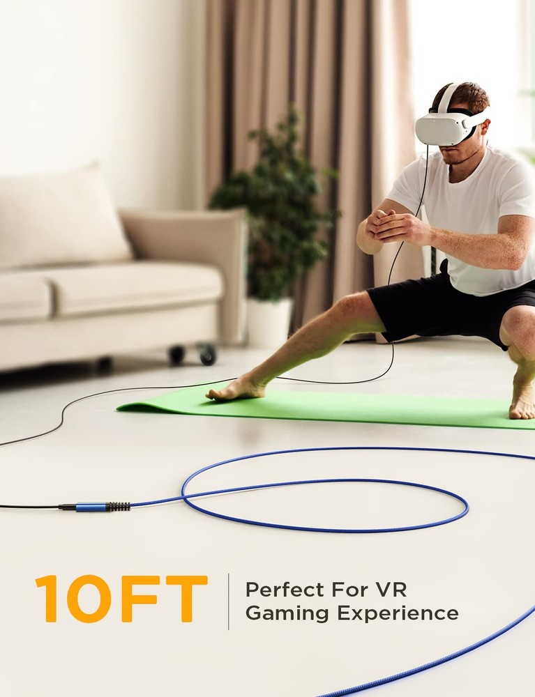 AINOPE USB C Extension Cable, 20Gbps/USB3.2 Fast Transfer Type 10FT, Blue