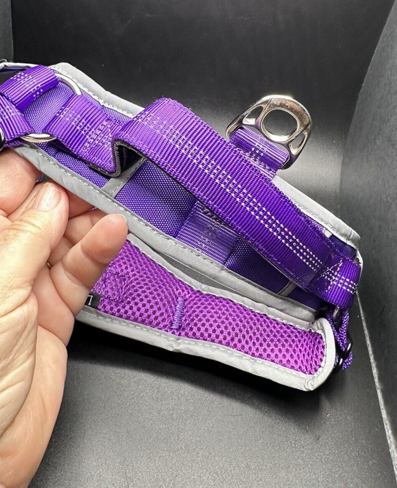 ThinkPet No Pull Halter Harness Breathable Sport w/Top Handle Purple Size Large