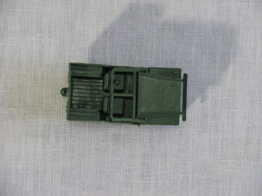 Green Plastic Toy Military Jeep, Unbranded