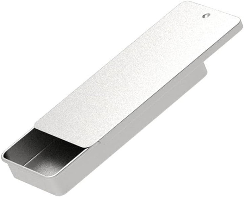 Silver Rectangular Empty Slide Top Metal Tin Containers for Candies, Jewelry,...