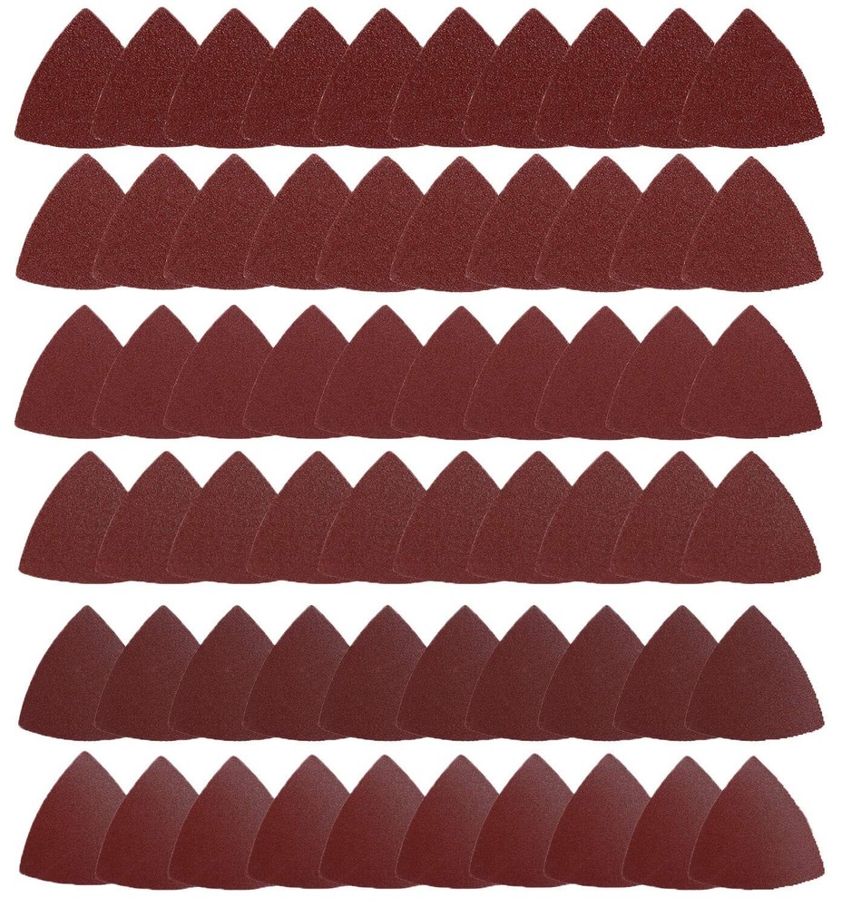 Triangle Oscillating Multi Tool Sanding Pads, 60Pcs 3-1/8 Inch Oscillating tool