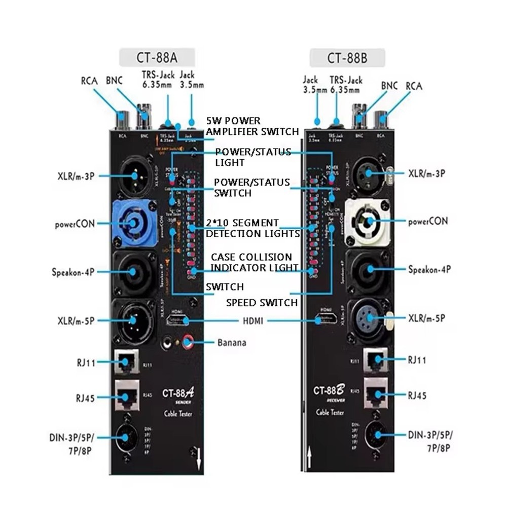 Wire Tester Multi-Function 16-In-1 Audio Cable Tester for Cable Tester M4N45394