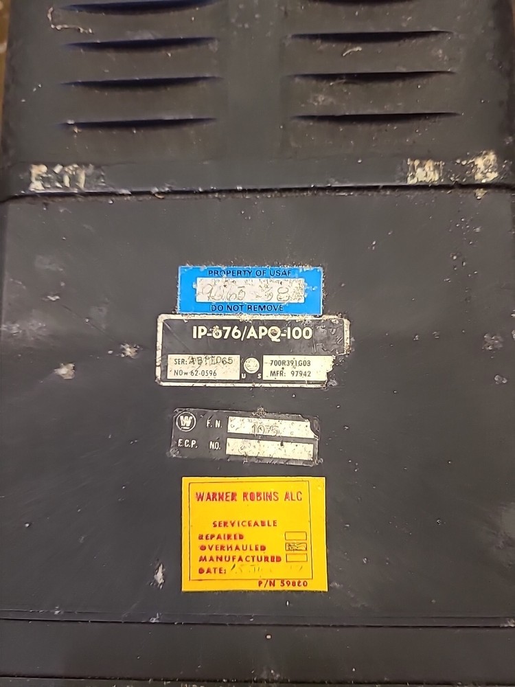 F-4 Phantom Radar Scope And Optical Sight Unit IP-676/APQ-100