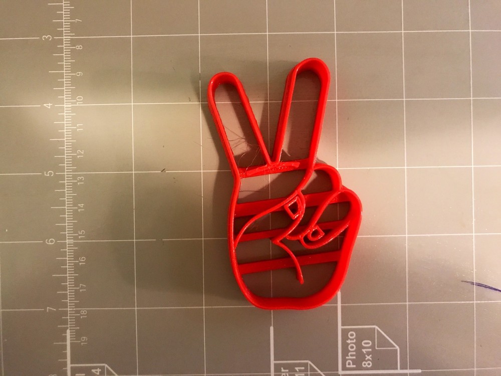 Victory/Peace Symbol Cookie Cutter