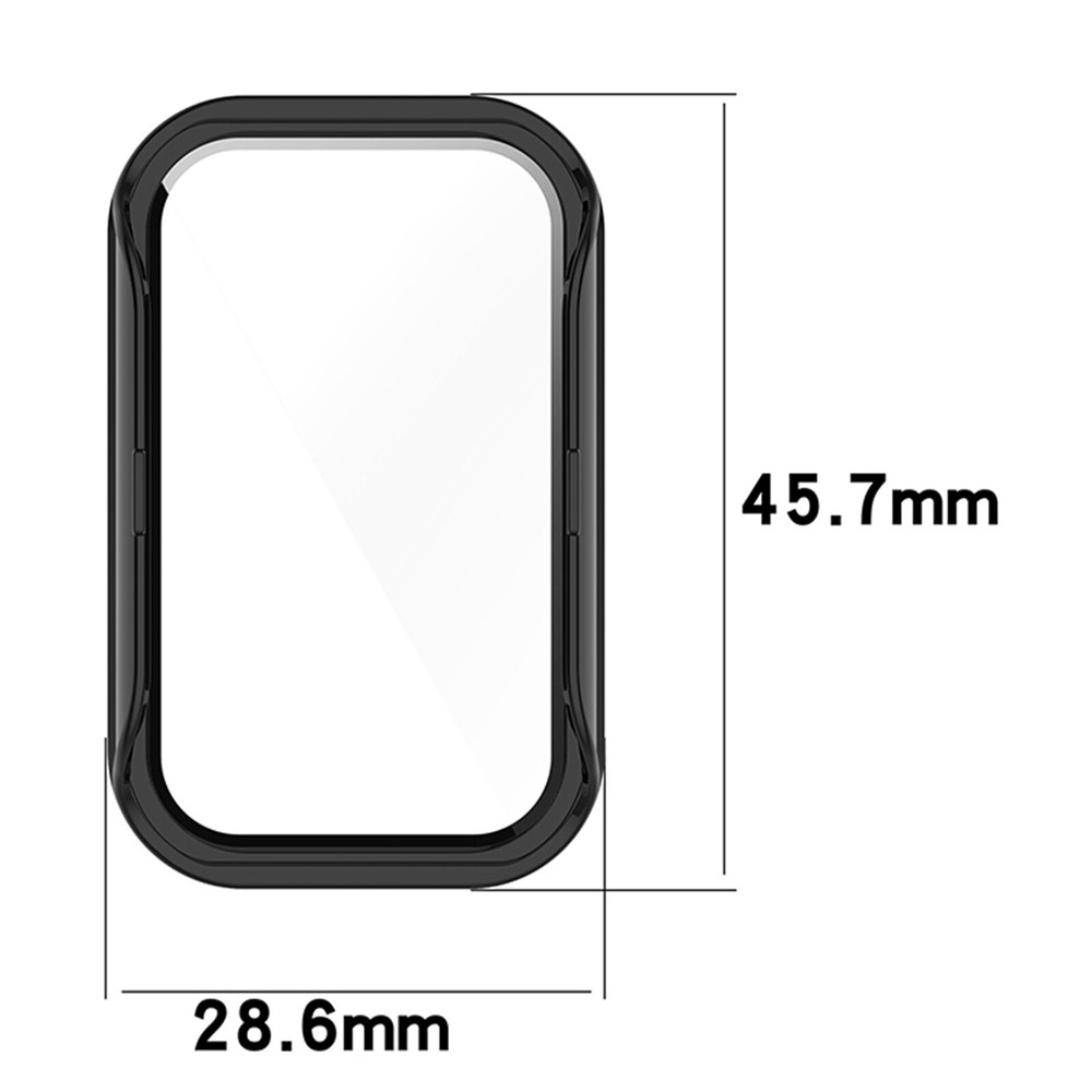 For Mi Smart Band 8 Active/Redmi Band 2 Tempered Glass Screen Protector PC Case