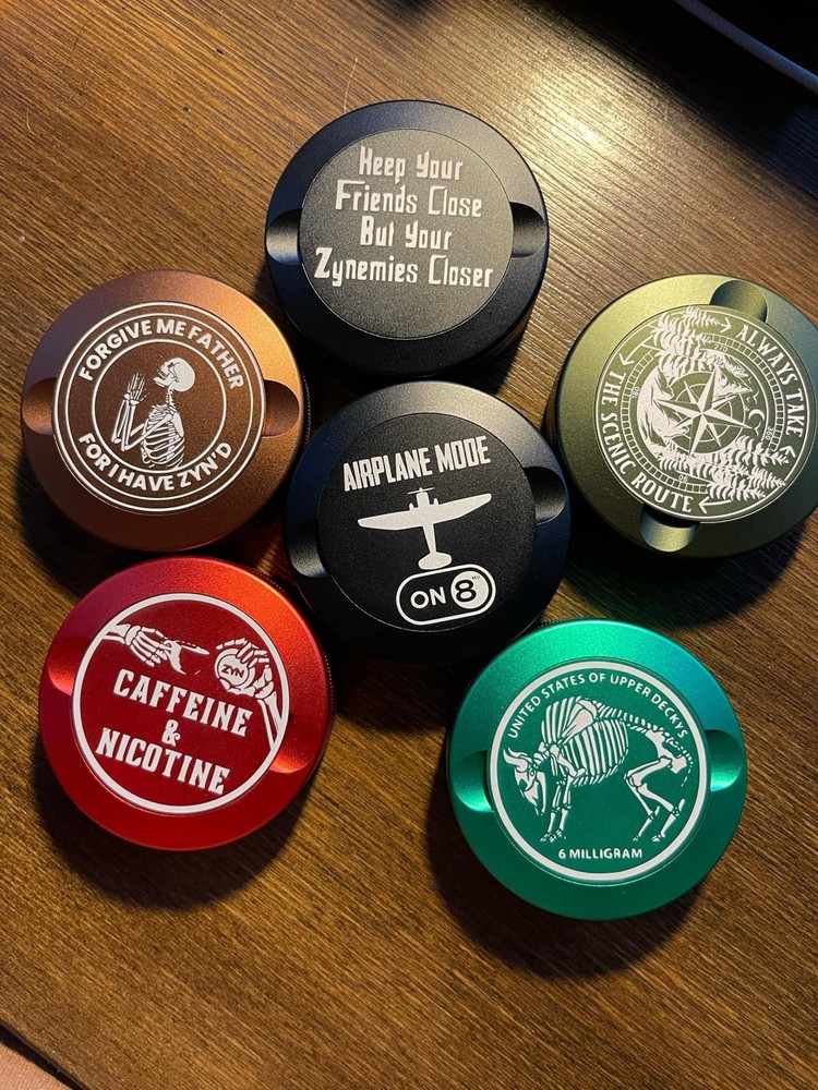 Custom Engraved zyn metal can