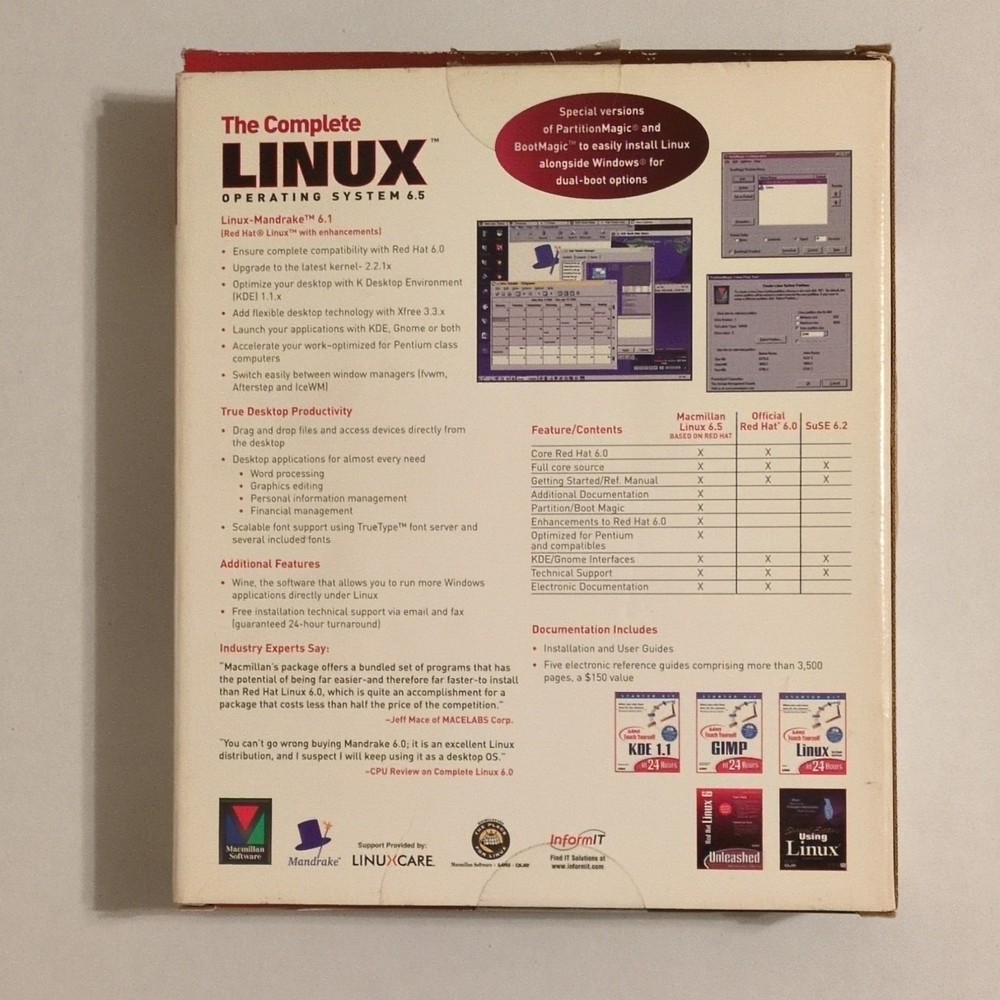 The Complete Linux OS 6.5 CD for Linux, Red Hat, Mandrake