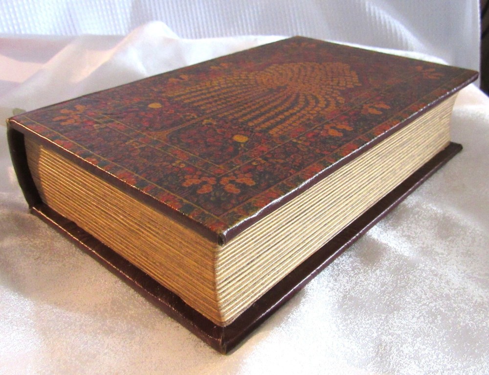 Faux Leather Book Safe Storage Box Magnetic Closure