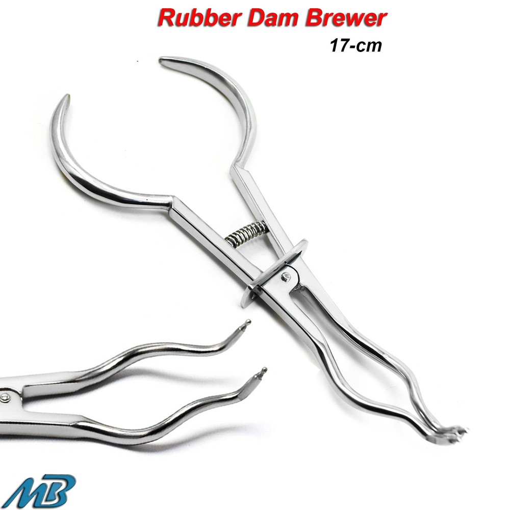 Dental Endodontics Brewer Rubber Dam Clamp Forceps Restorative Instruments CE
