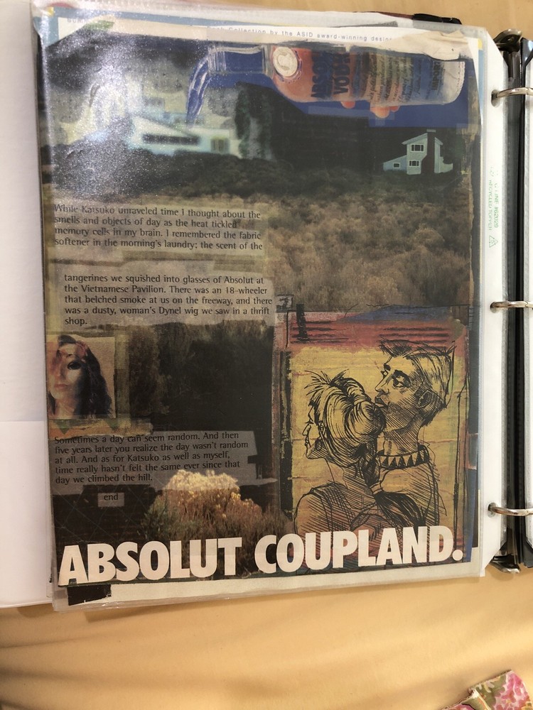 Print Ad Absolut Coupland Vodka Vintage Advertisement