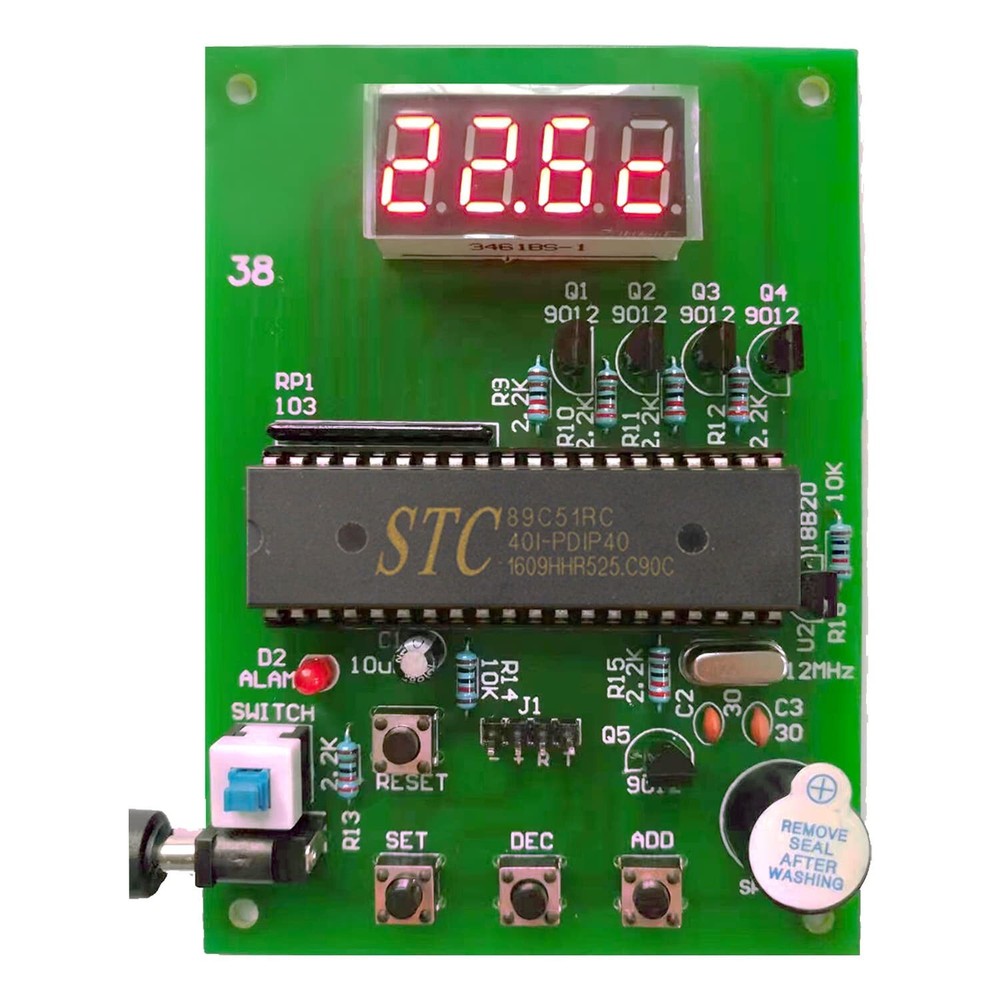 DIY Soldering Practice Kits DS18B20 Temperature Sensor Module DIY Electronic ...