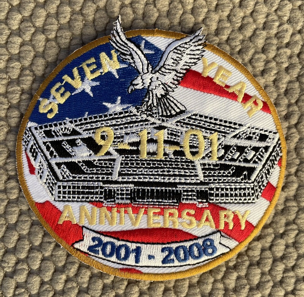9/11 Pentagon 7 Year Anniversary Patch 3 1/2”
