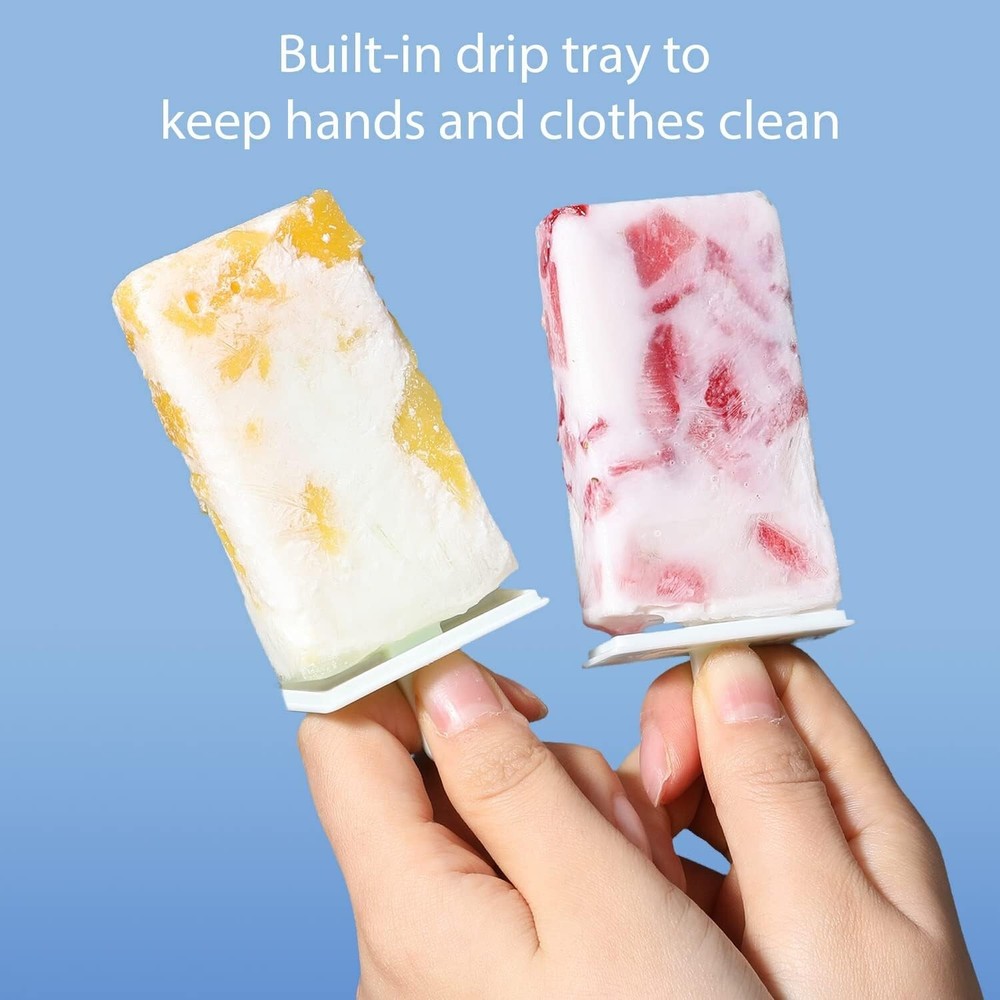 Cute Ice Cube Tray 3 Pack & Small Popsicle Molds, Easy Release Silicone