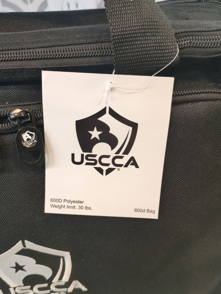 NWT USCCA Gun Range Bag Inner Bag Compartments Shoulder Strap Black