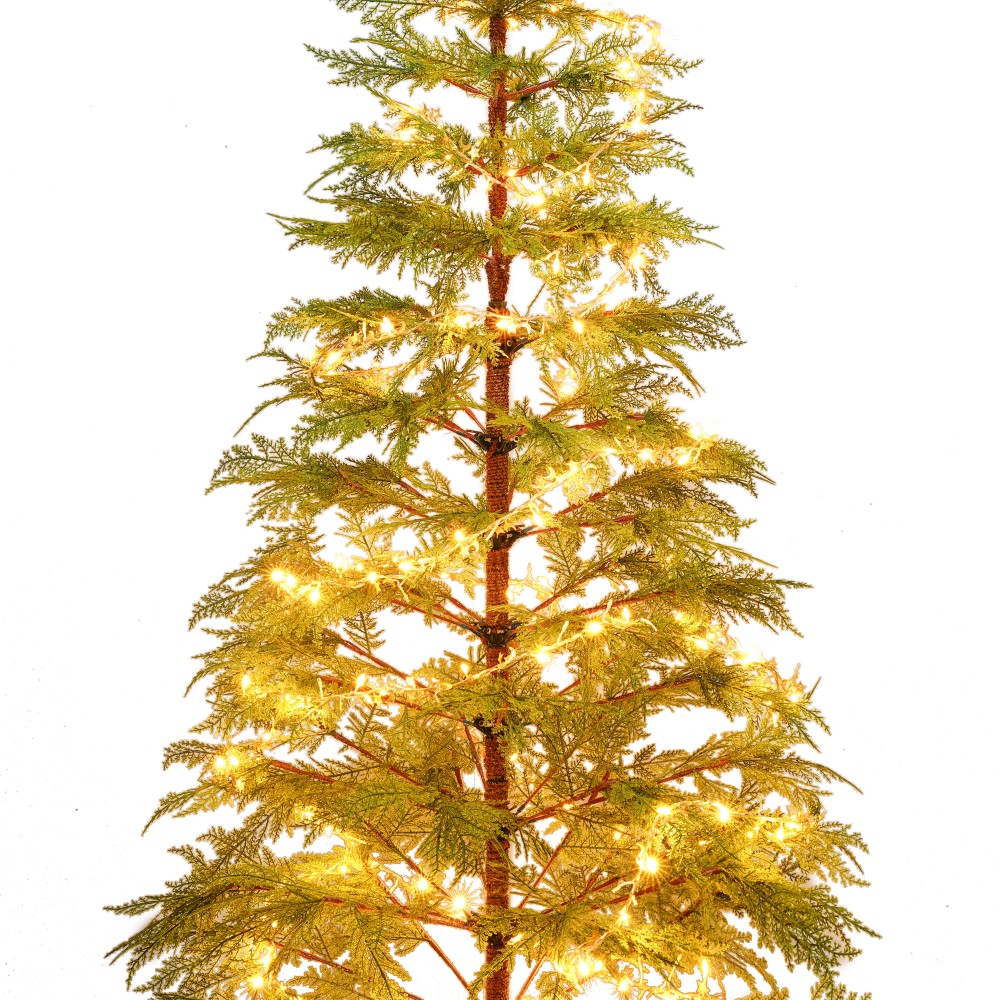 6 FT Artificial Full Christmas Tree Includes LED Lights Xmas Decoration