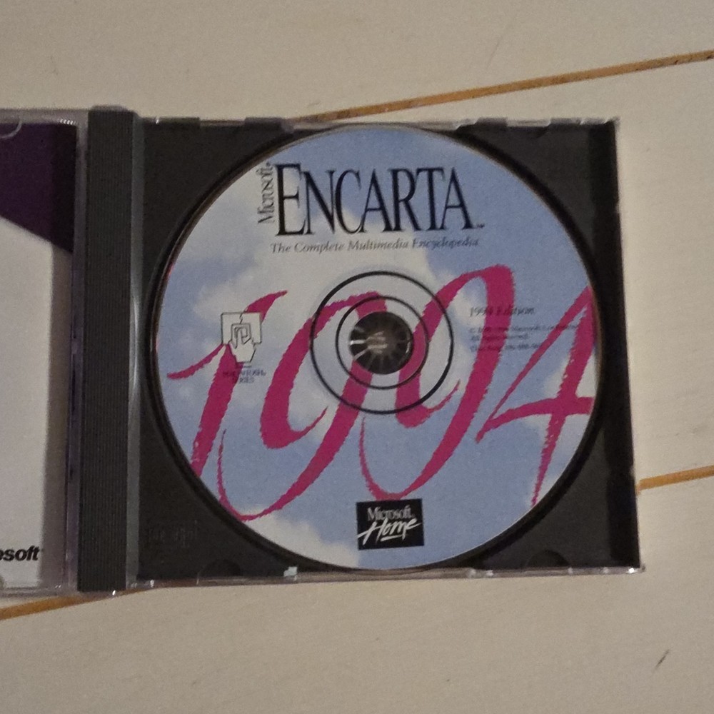 Microsoft ENCARTA 1994 VINTAGE CD FOR MAC Version