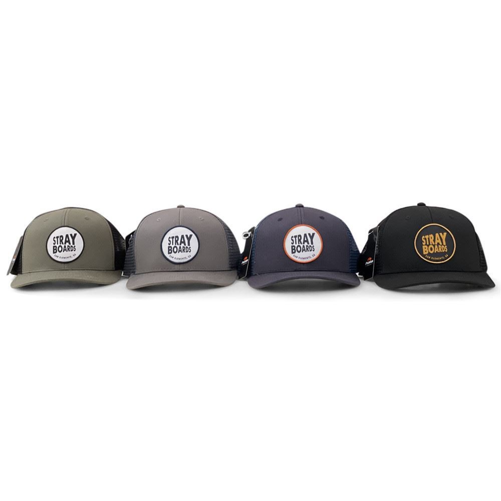 Stray Boards 6 Panel Adjustable Hat - Gray on Gray