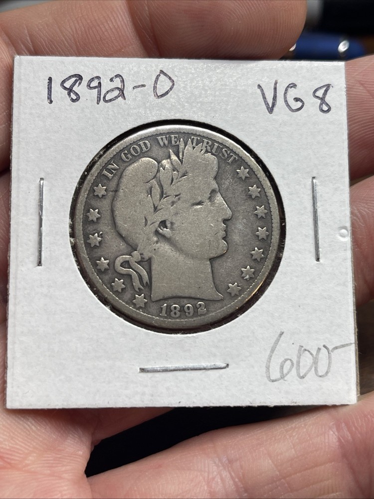 1892-O Barber Half Dollar