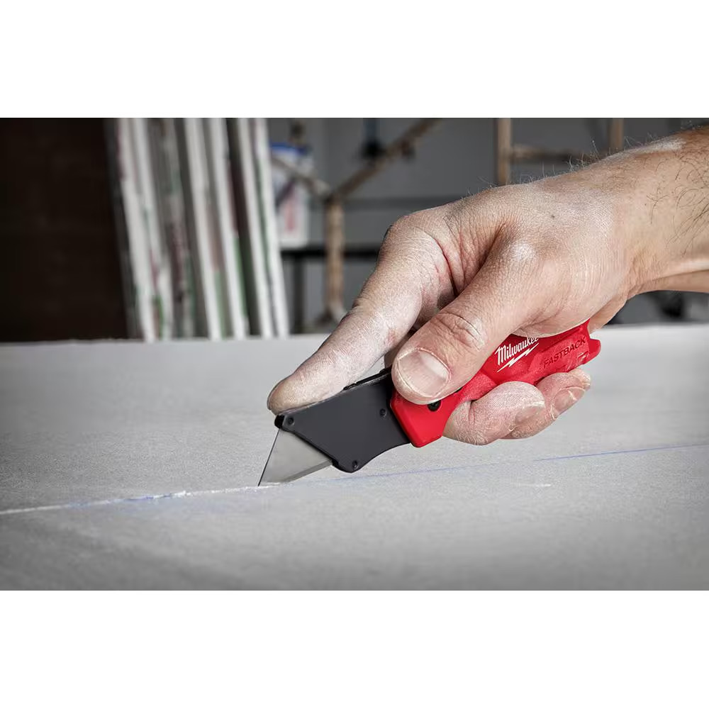 FASTBACK Compact Folding Utility Knife with General Purpose Blade (12-Pack)