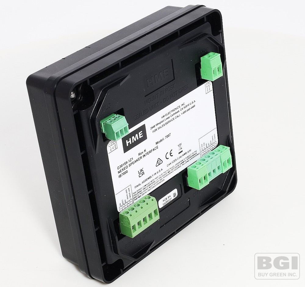 HME NEXEO Drive Thru Wireless Intercom SPEAKER INTERFACE IB7000 Model 7007