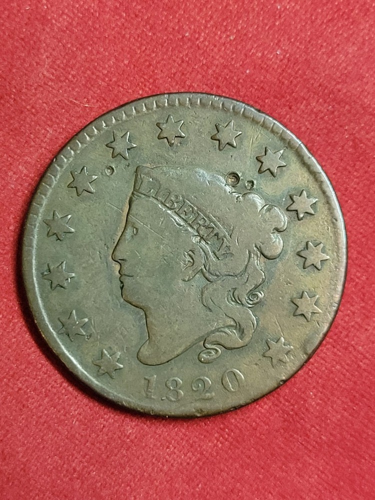 1820 large cent Small Date