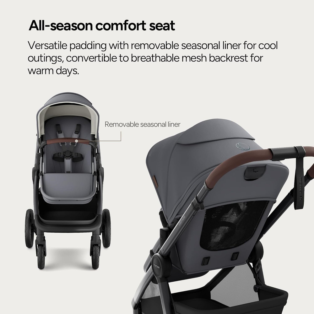 All-Terrain 3-in-1 Stroller with Reversible Seat & One-Second Fold