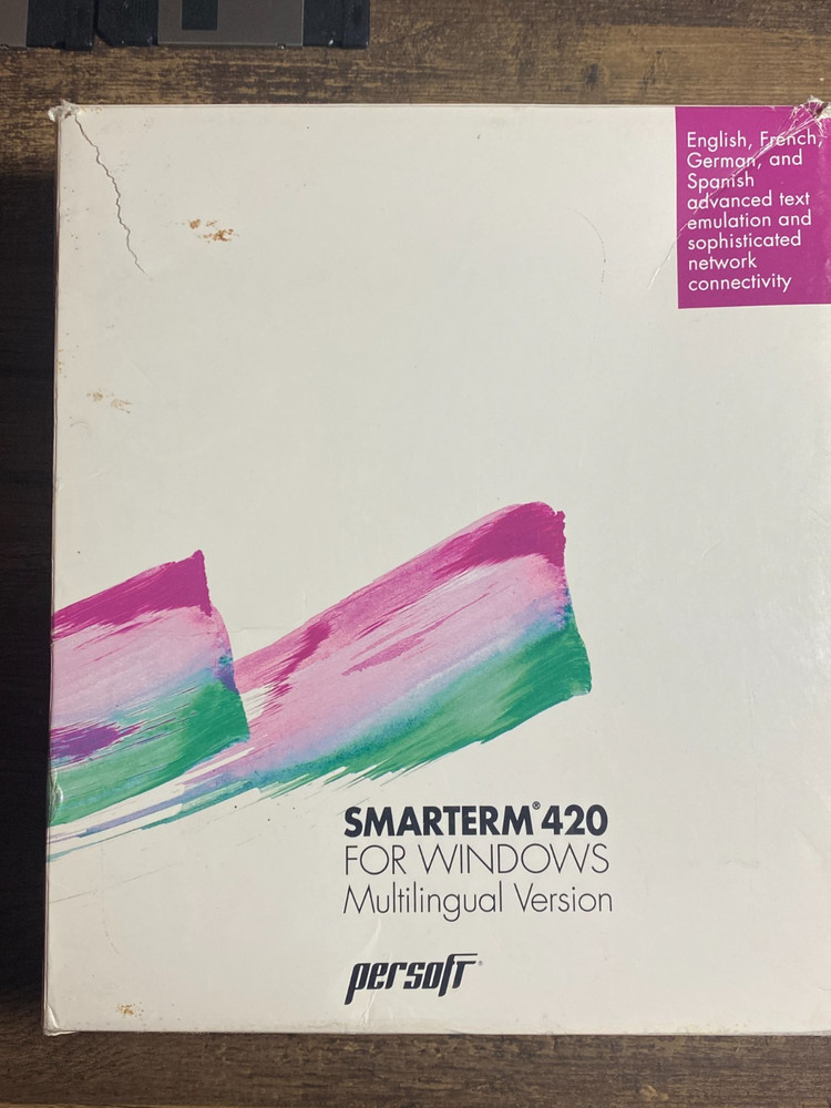 Persoft Smarterm 420 Software For Windows Multi Lingual Version - Used