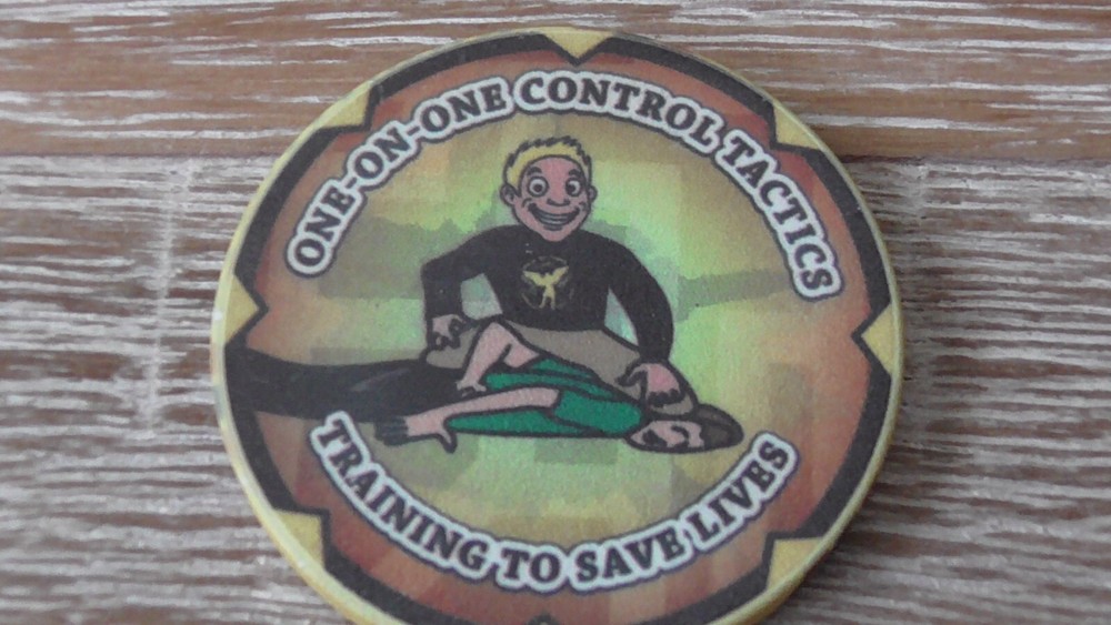 One On One Control Tactics Ceramic Challenge Coin #A87