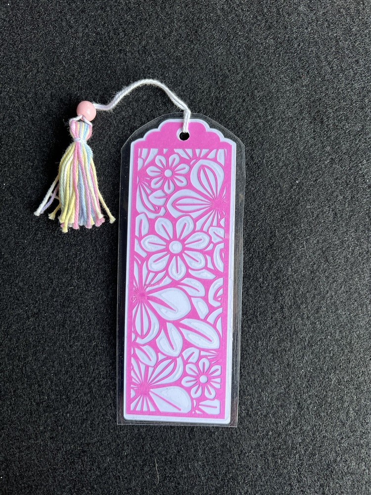 Pink Floral Bookmark