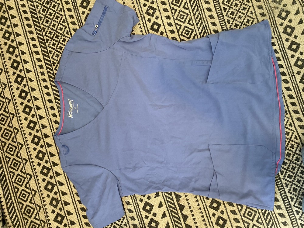 women’s movement scrubs blue matching set