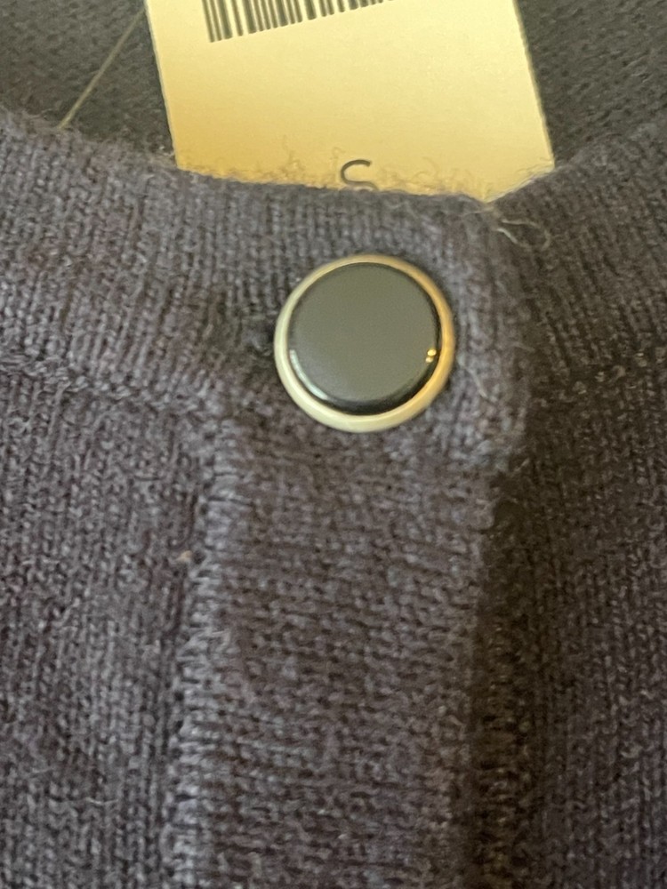 talbots navy cardigan small