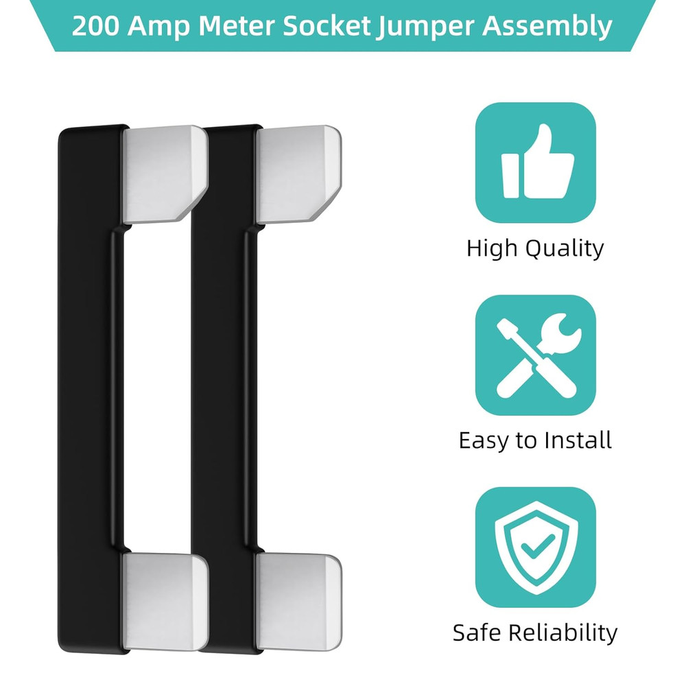 200 AMP Electric Meter Bypass Jumpers for Talon Meter Socket Base Socket Bypa...
