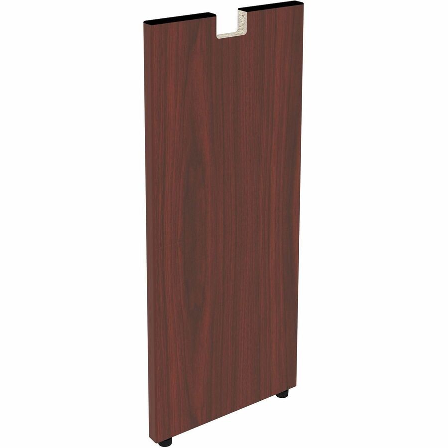 Lorell LLR69616 Essentials Mahogany Credenza Half-Leg