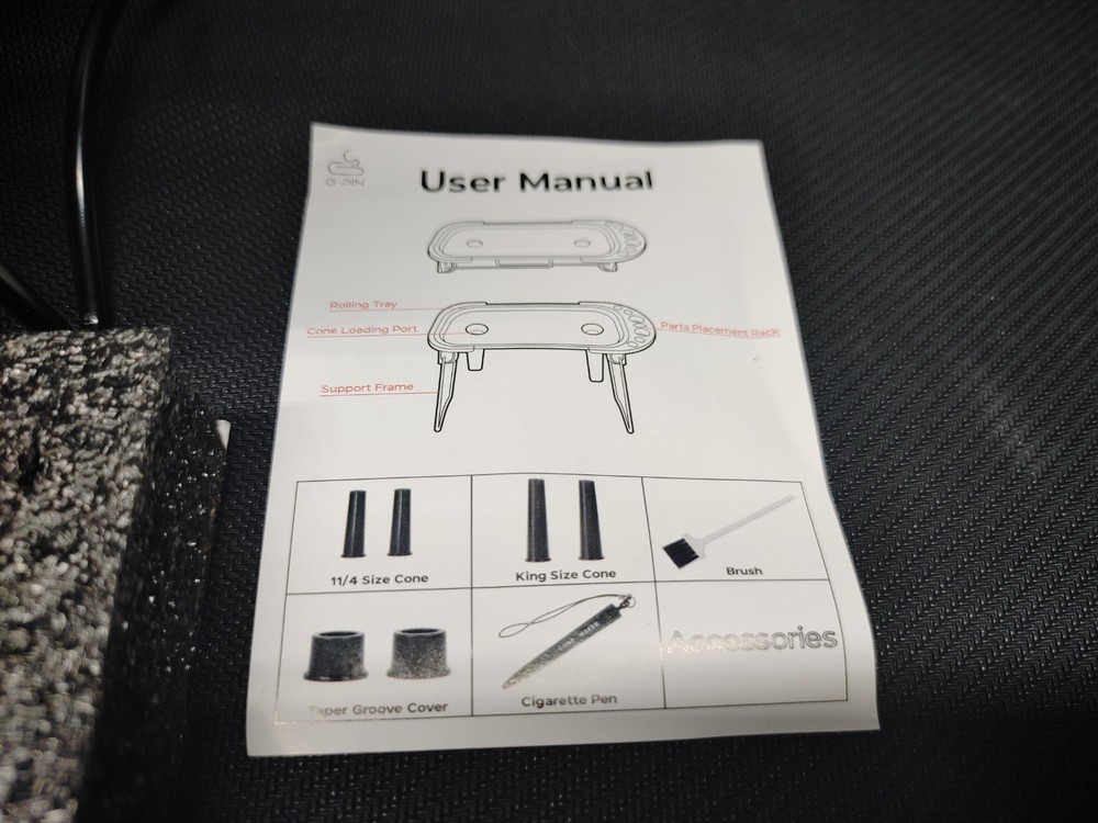 Twisted Rolling Tray with Cone Loader Foldable Stand Pre Roll Machine New!
