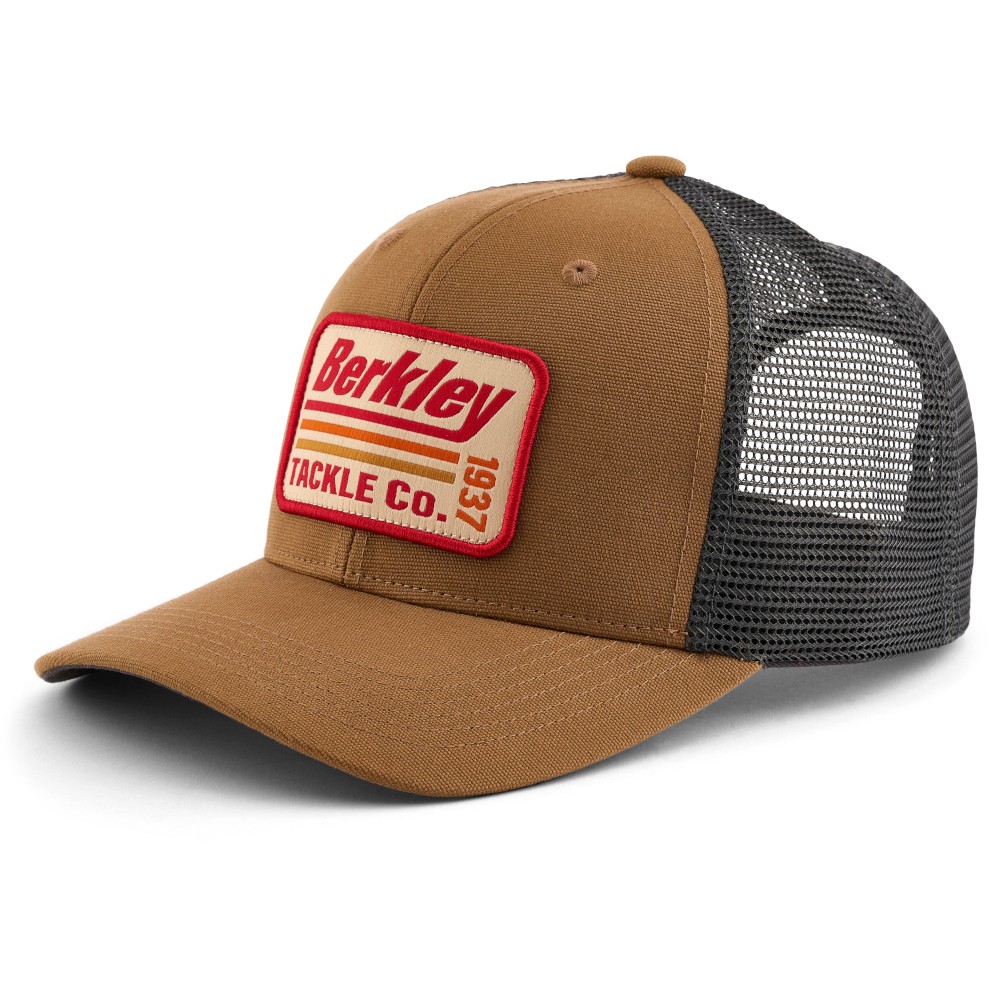 Berkley Striper Trucker Cap Brown Charcoal