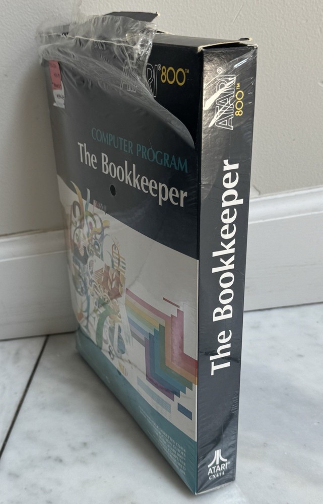 Vintage Atari 400 800 Computer Program The Bookkeeper CX414 Complete