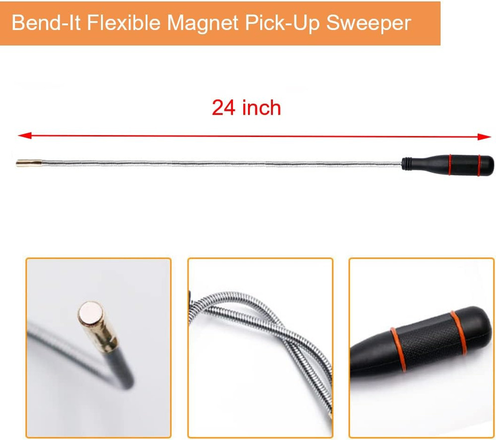 3 Pack Telescoping Magnet Pick-Up Tool Set - Retrieving Telescoping Magnet Picku