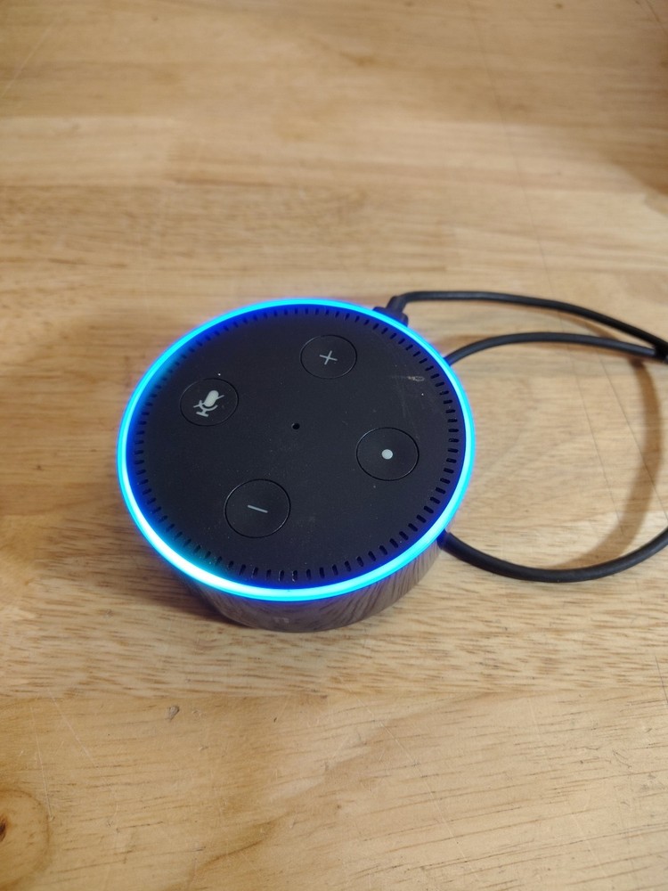Amazon Model RS03QR Echo Dot Includes Power Cord Works