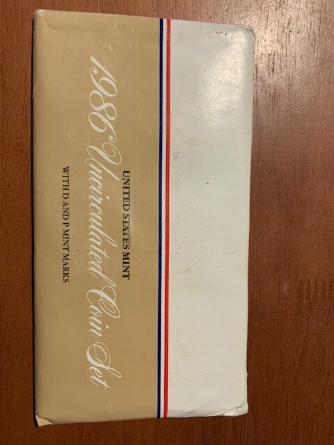 1986 Uncirculated mint set