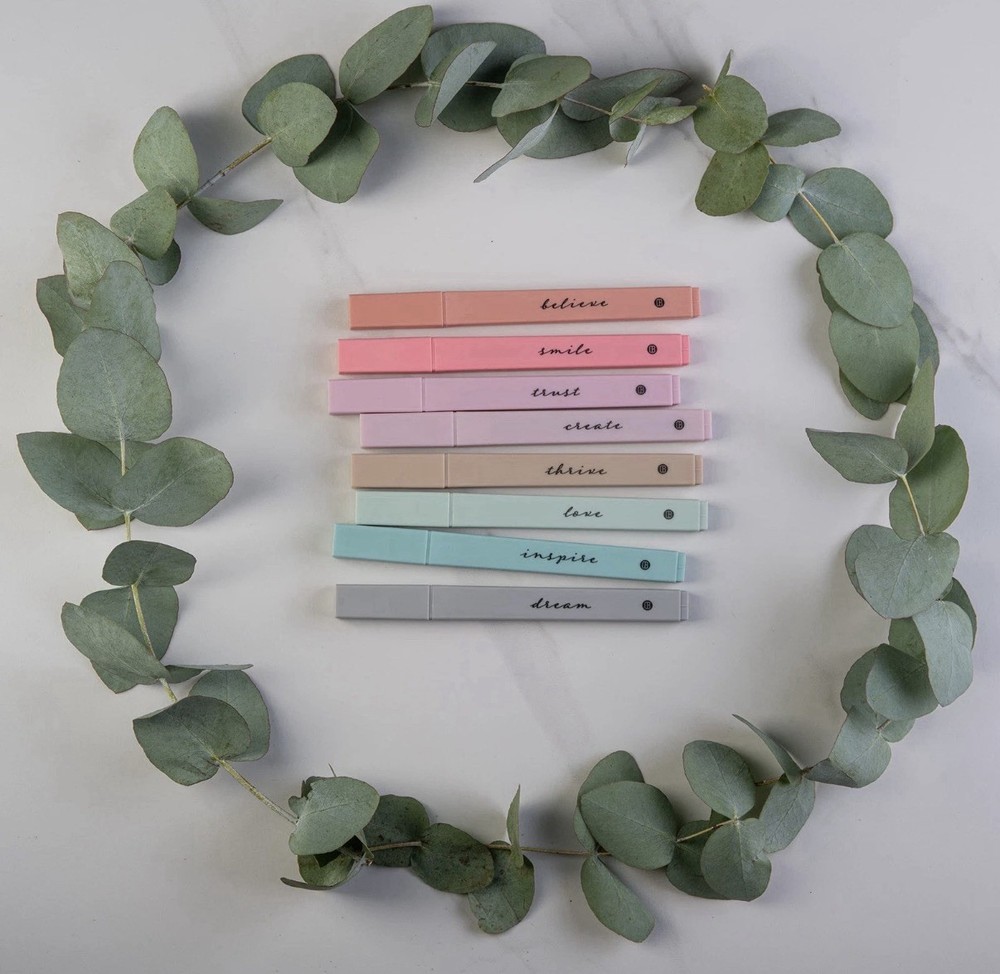 DIVERSEBEE Bible Highlighters with Soft Chisel Tip, 8 Pack 8 Pack, Boho