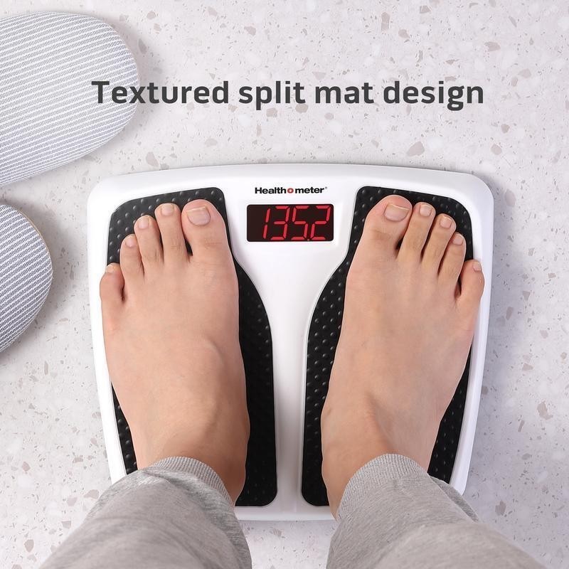 Digital Body Scale 350lb Capacity Instant On Backlit Display Step-On Technology