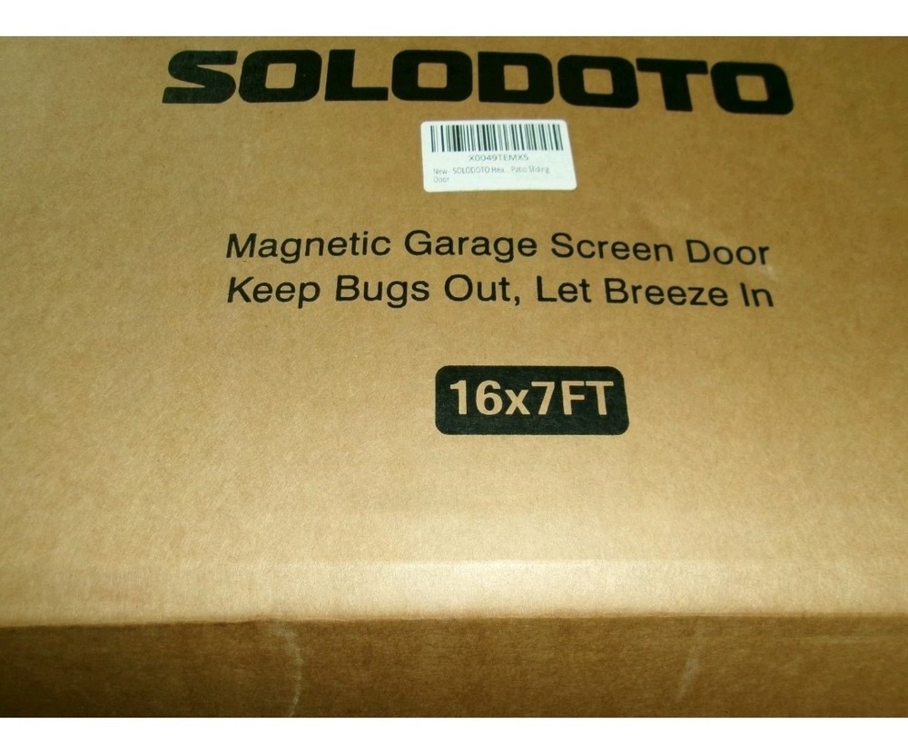 Magnetic garage door screen