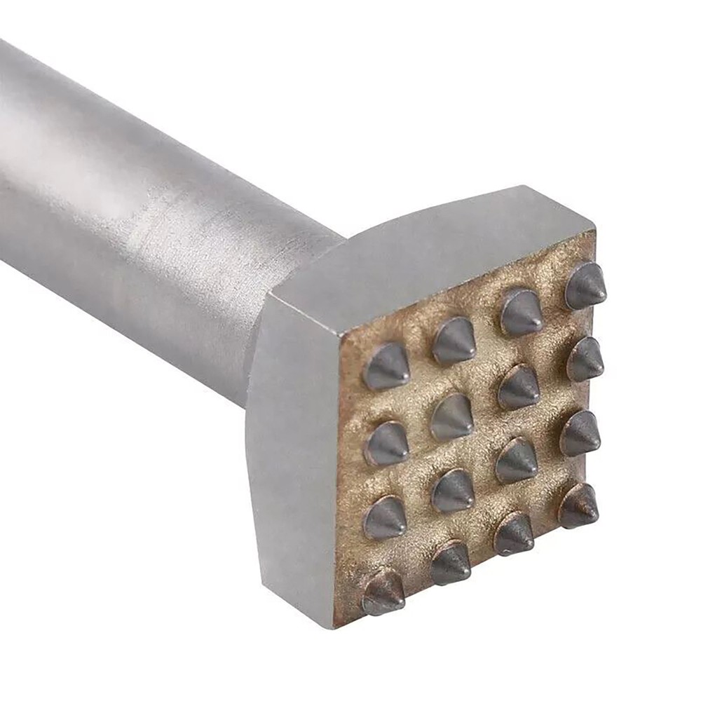 SDS PLUS Carbide Tipped 16Teeth Bush Hammer Chisel Bit Tool For Concrete Stone