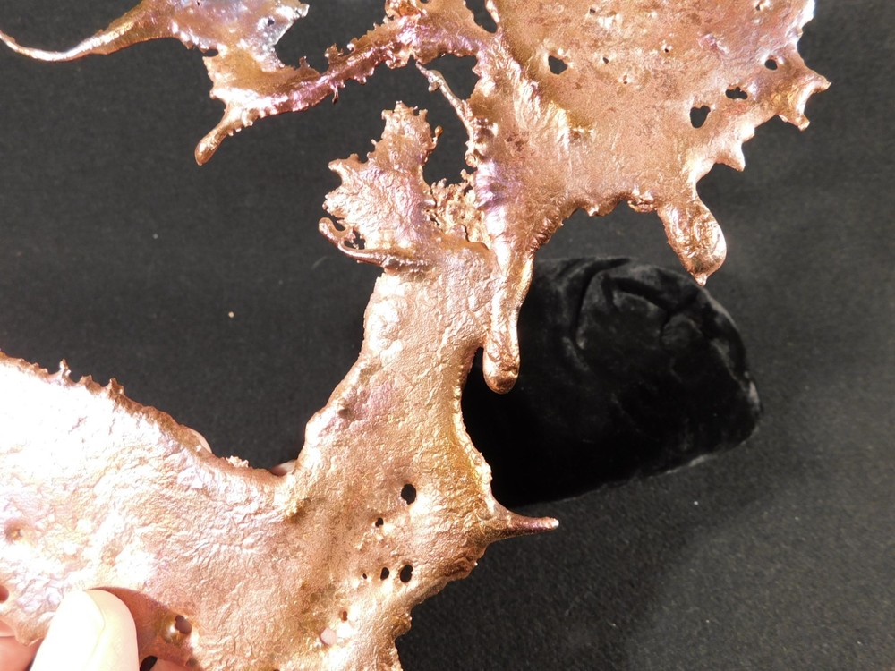 BIG! Bright Solid Solid COPPER Splash ART Sculpture Arizona 370gr